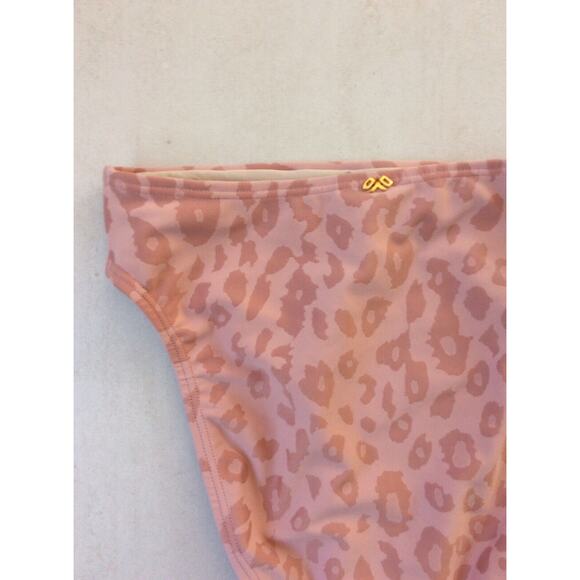 PilyQ Swim Bikini Bottom Animal Print High Leg Swimwear - Picture 5 of 7